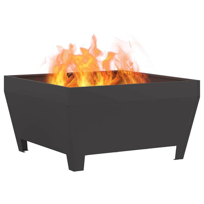 Feuerstelle Schwarz 50 x 50 x 38 cm Stahl