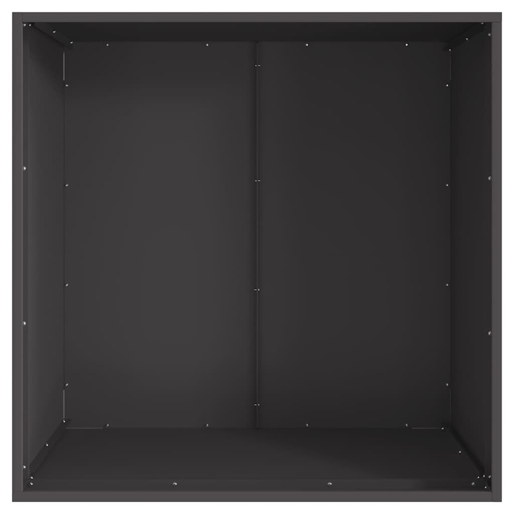 Feuerstelle Schwarz 50 x 50 x 38 cm Stahl
