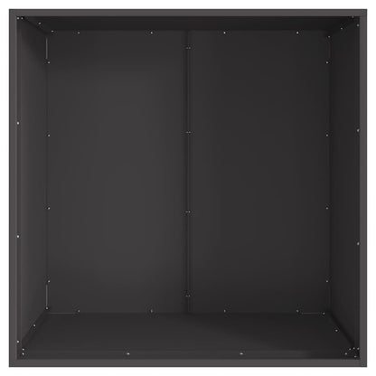 Feuerstelle Schwarz 50 x 50 x 38 cm Stahl