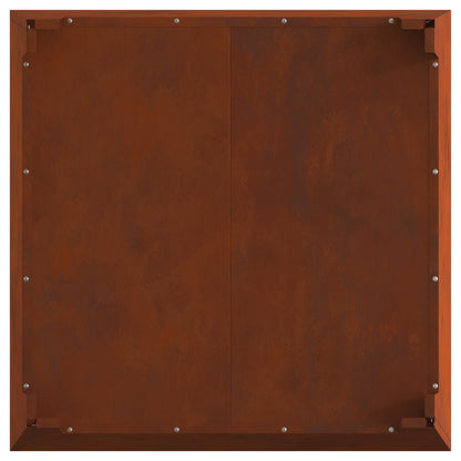Feuerstelle Schwarz 50 x 50 x 38 cm Stahl