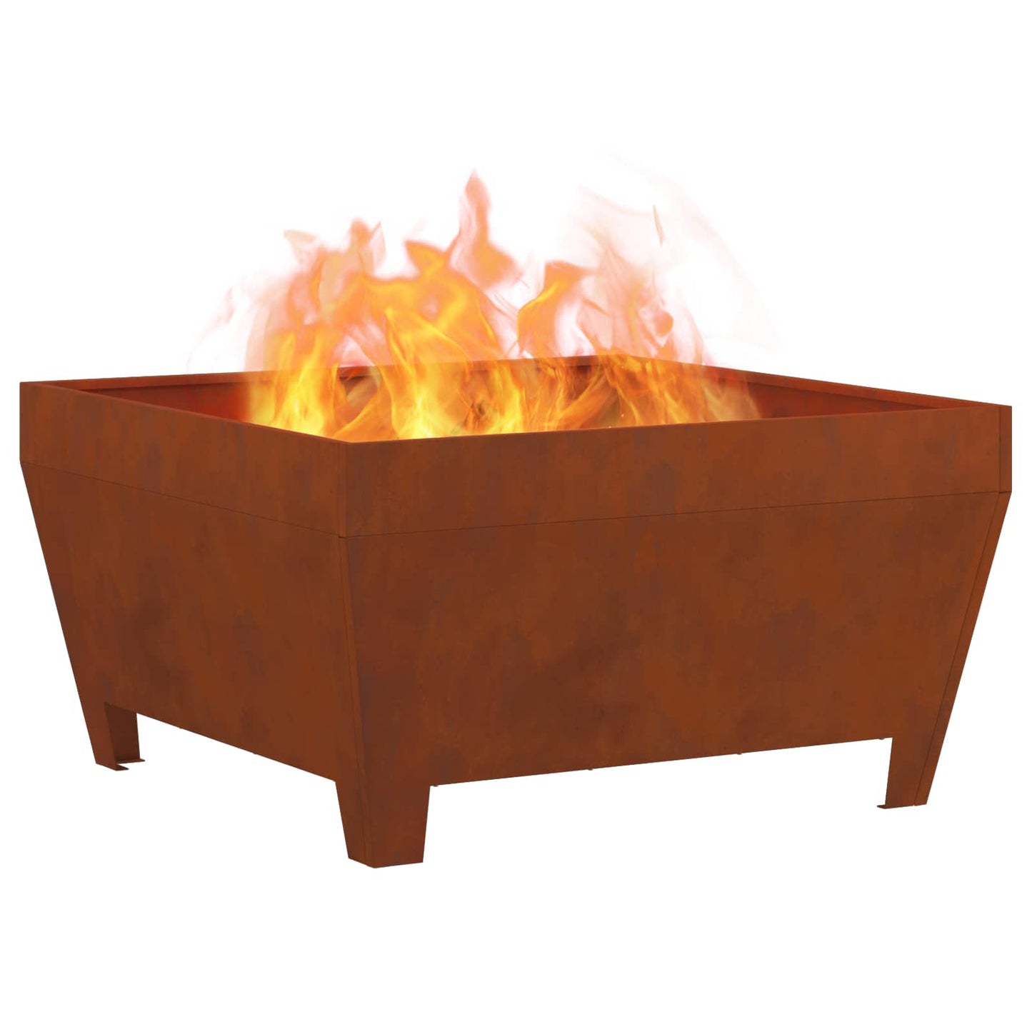 Feuerstelle Schwarz 50 x 50 x 38 cm Stahl