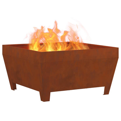 Feuerstelle Schwarz 50 x 50 x 38 cm Stahl