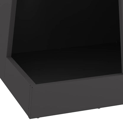 Feuerstelle Schwarz 35 x 35 x 100 cm Stahl