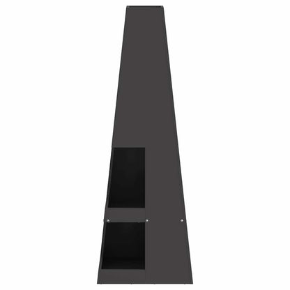 Feuerstelle Schwarz 35 x 35 x 100 cm Stahl