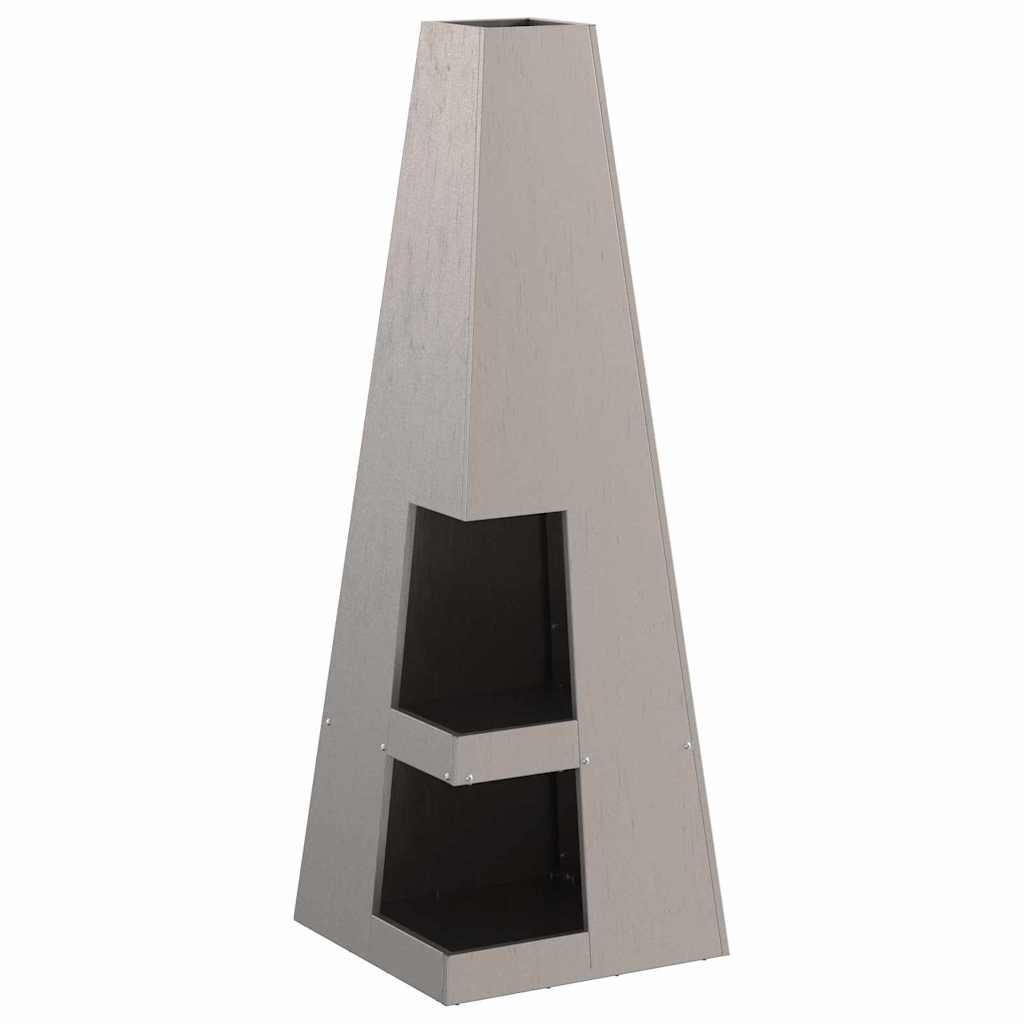 Feuerstelle Schwarz 35 x 35 x 100 cm Stahl