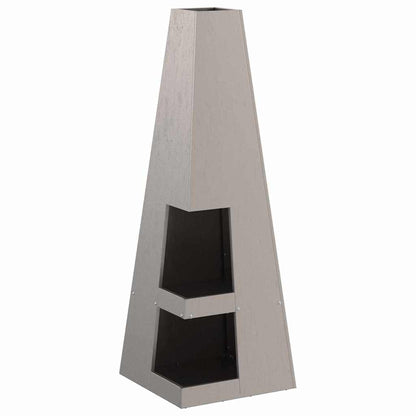 Feuerstelle Schwarz 35 x 35 x 100 cm Stahl