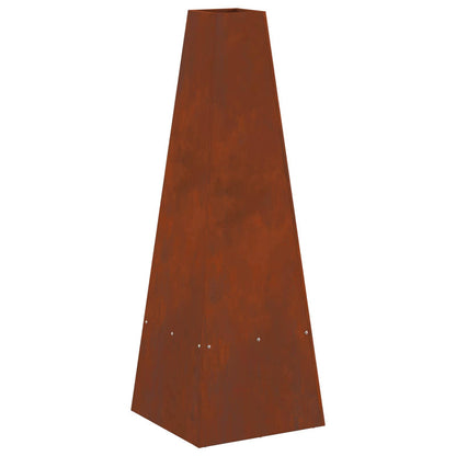 Feuerstelle Schwarz 35 x 35 x 100 cm Stahl