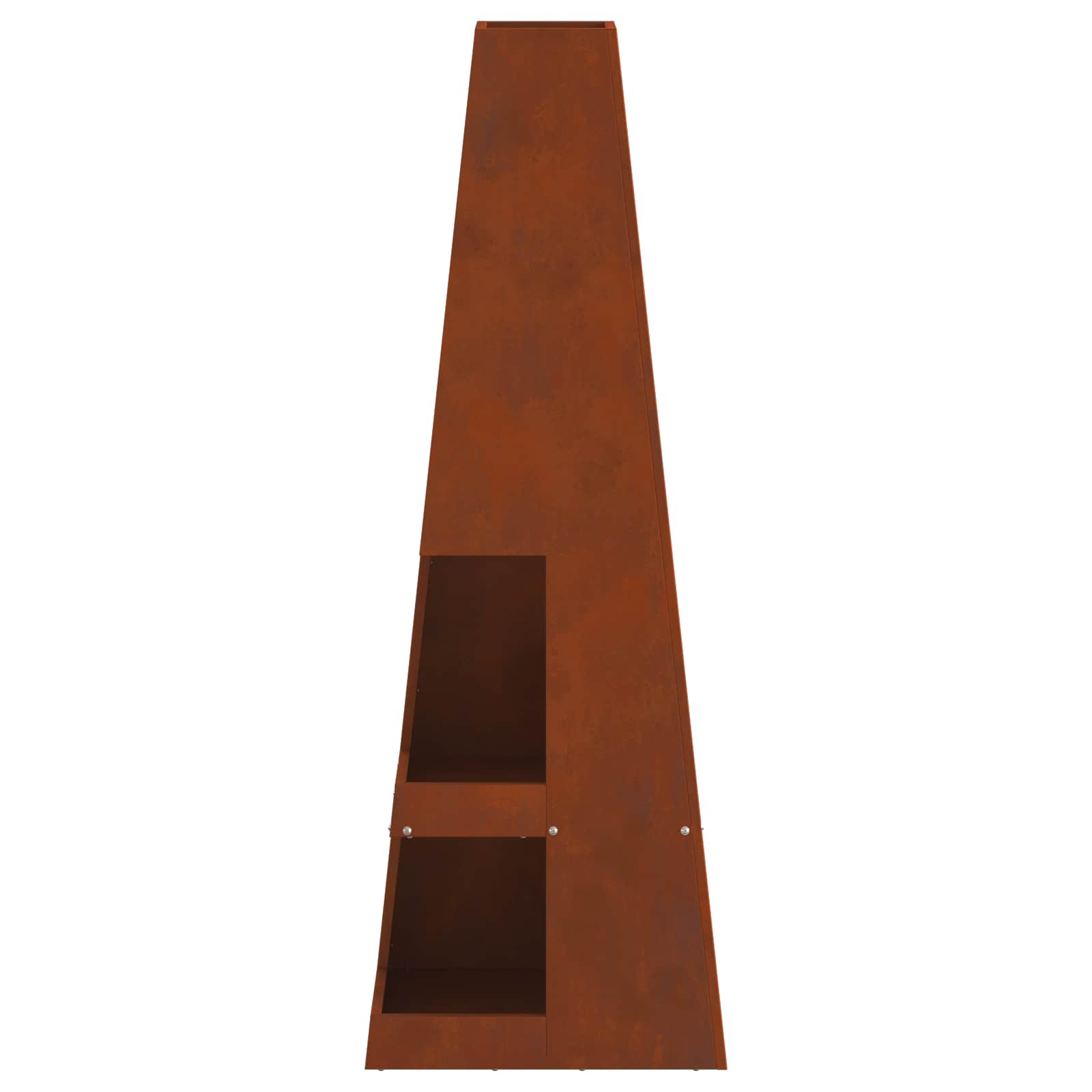 Feuerstelle Schwarz 35 x 35 x 100 cm Stahl
