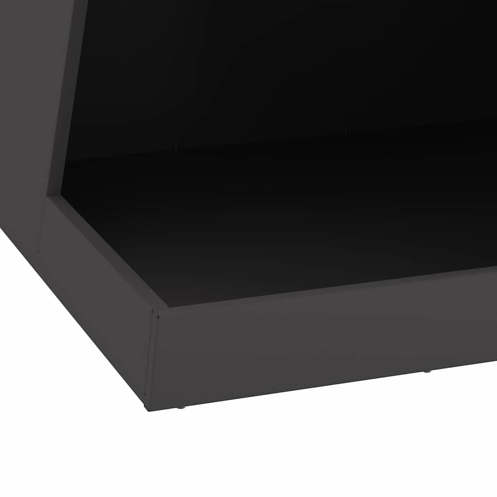 Feuerstelle Schwarz 35 x 35 x 100 cm Stahl