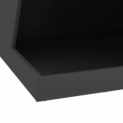 Feuerstelle Schwarz 35 x 35 x 100 cm Stahl