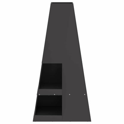 Feuerstelle Schwarz 35 x 35 x 100 cm Stahl