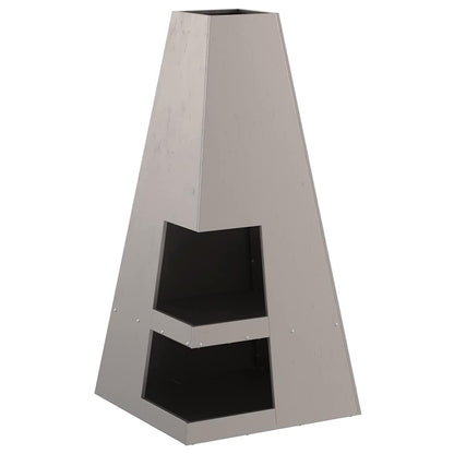 Feuerstelle Schwarz 35 x 35 x 100 cm Stahl