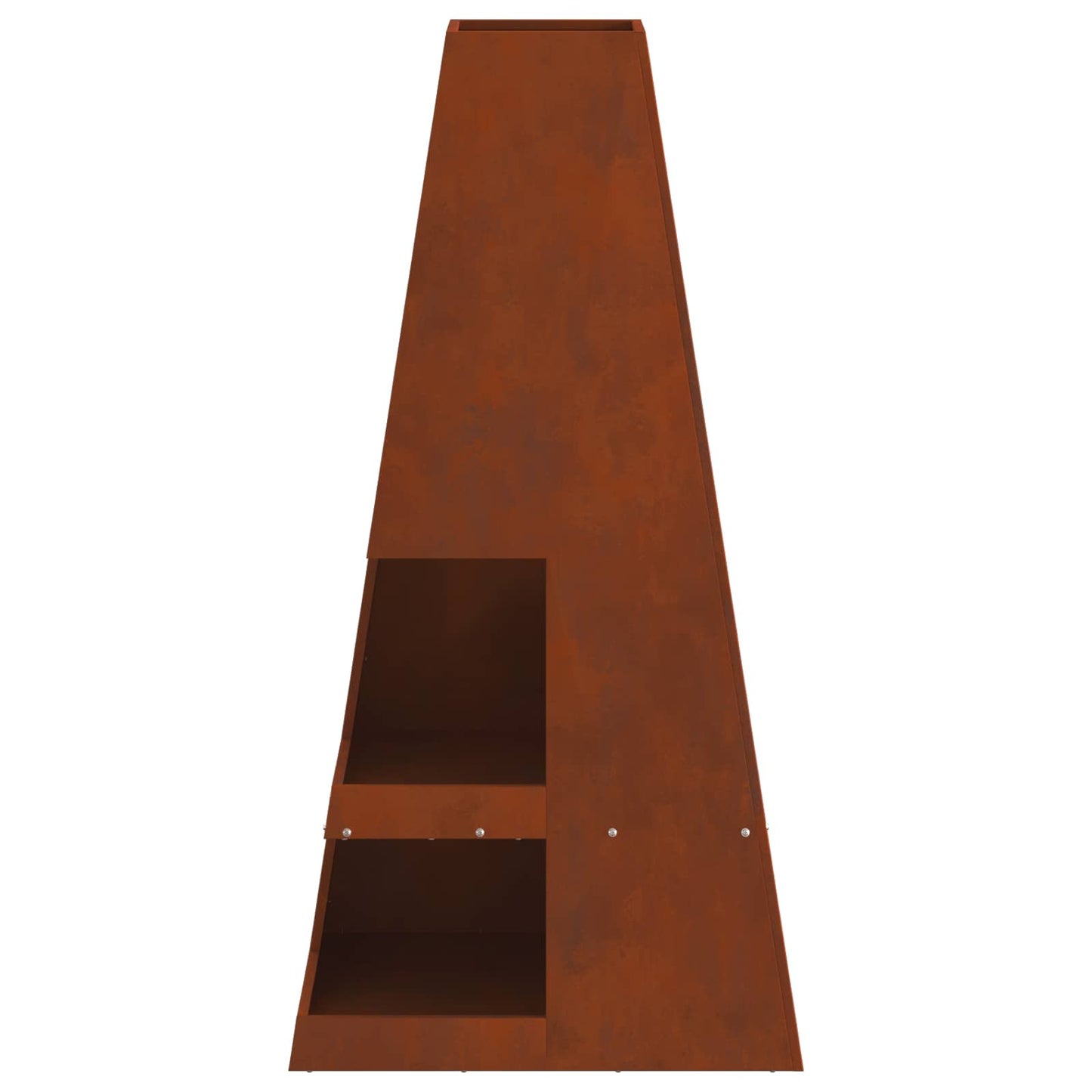 Feuerstelle Schwarz 35 x 35 x 100 cm Stahl