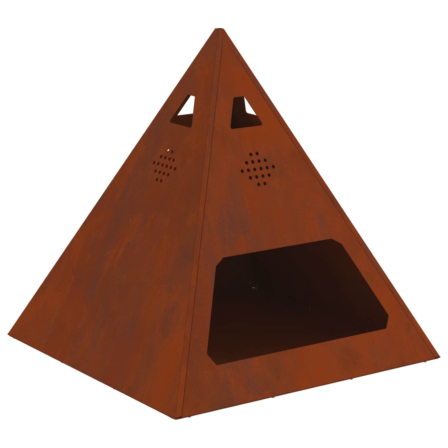 Feuerstelle Schwarz 50 x 50 x 51 cm Stahl