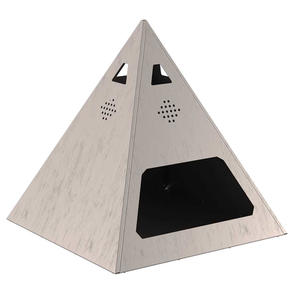 Feuerstelle Schwarz 50 x 50 x 51 cm Stahl