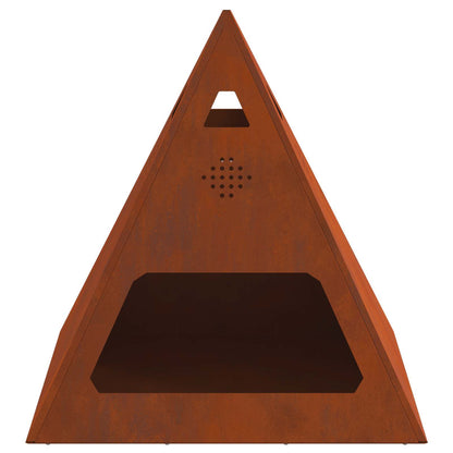 Feuerstelle Schwarz 50 x 50 x 51 cm Stahl