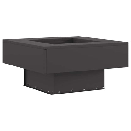Feuerstelle Schwarz 60 x 60 x 30 cm Stahl