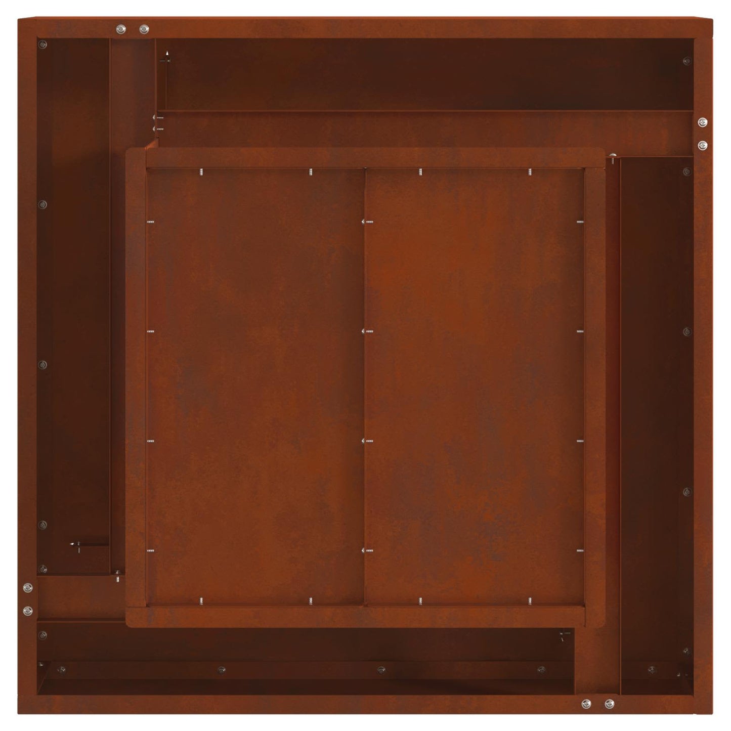 Feuerstelle Schwarz 60 x 60 x 30 cm Stahl