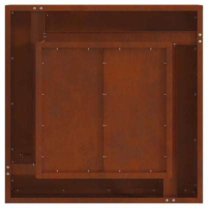 Feuerstelle Schwarz 60 x 60 x 30 cm Stahl