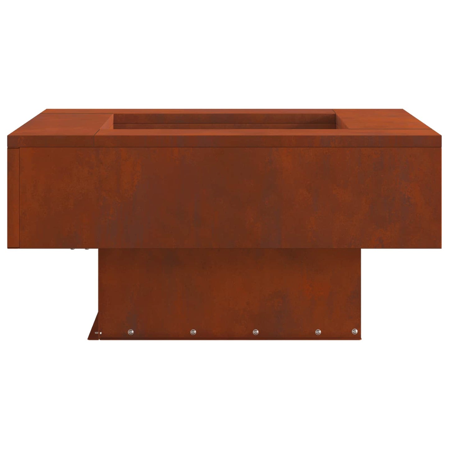 Feuerstelle Schwarz 60 x 60 x 30 cm Stahl