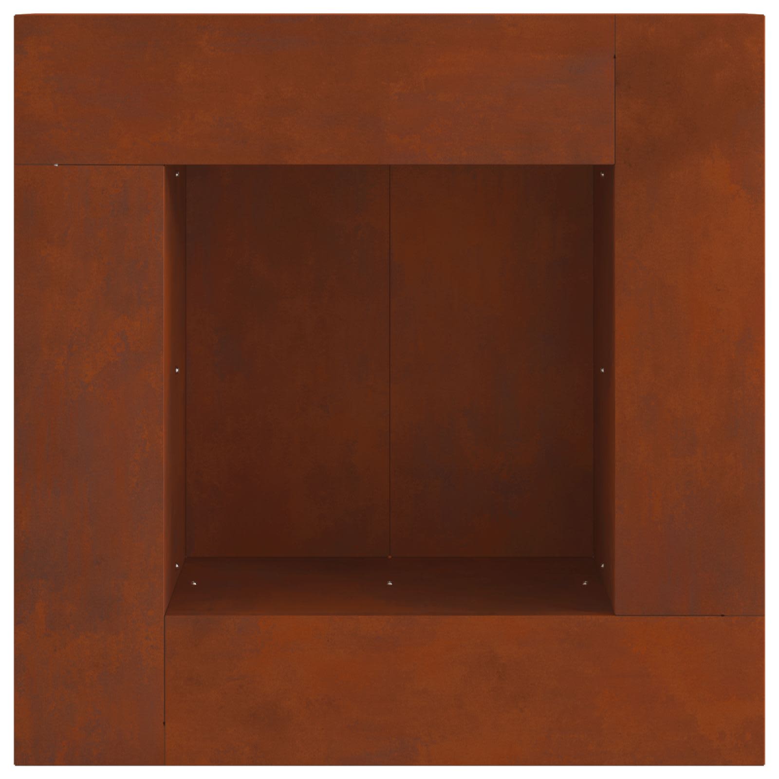 Feuerstelle Schwarz 60 x 60 x 30 cm Stahl