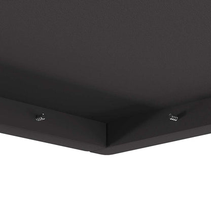 Feuerstelle Schwarz 60 x 60 x 30 cm Stahl