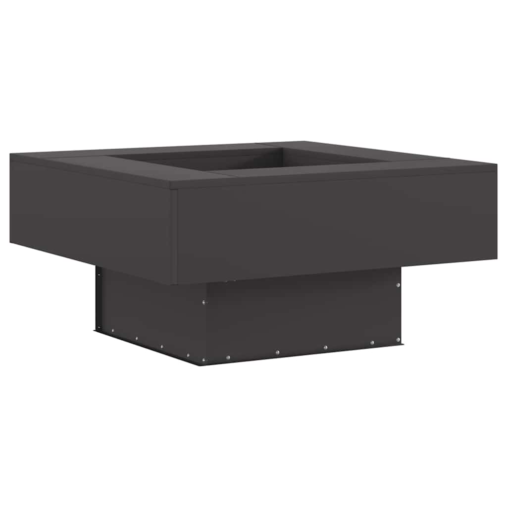 Feuerstelle Schwarz 60 x 60 x 30 cm Stahl