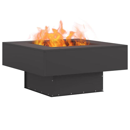 Feuerstelle Schwarz 60 x 60 x 30 cm Stahl