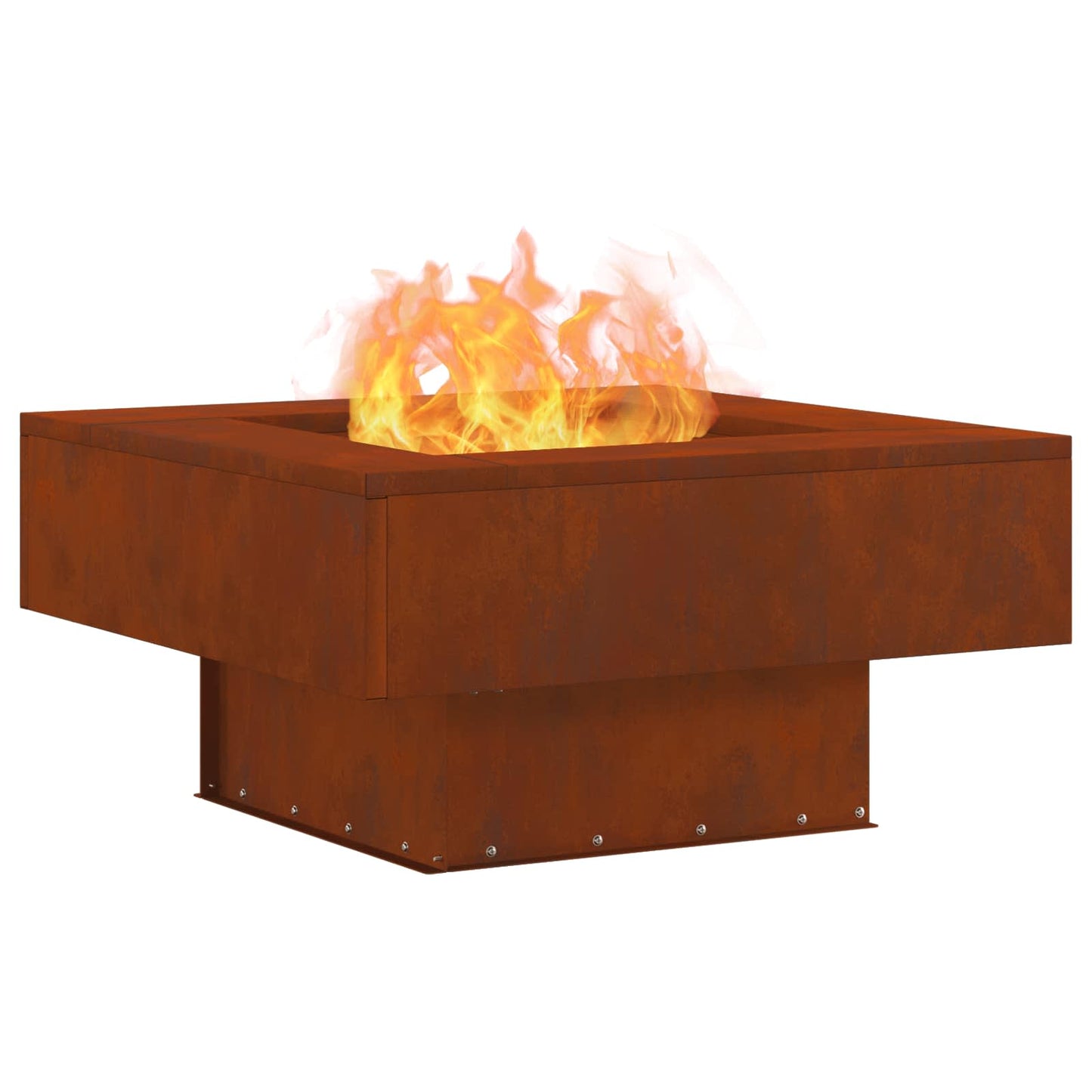 Feuerstelle Schwarz 60 x 60 x 30 cm Stahl