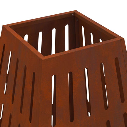 Feuerstelle Schwarz 50 x 50 x 70 cm Stahl