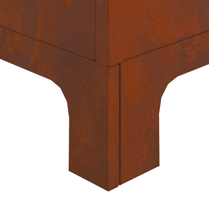 Feuerstelle Schwarz 50 x 50 x 70 cm Stahl