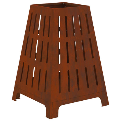 Feuerstelle Schwarz 50 x 50 x 70 cm Stahl