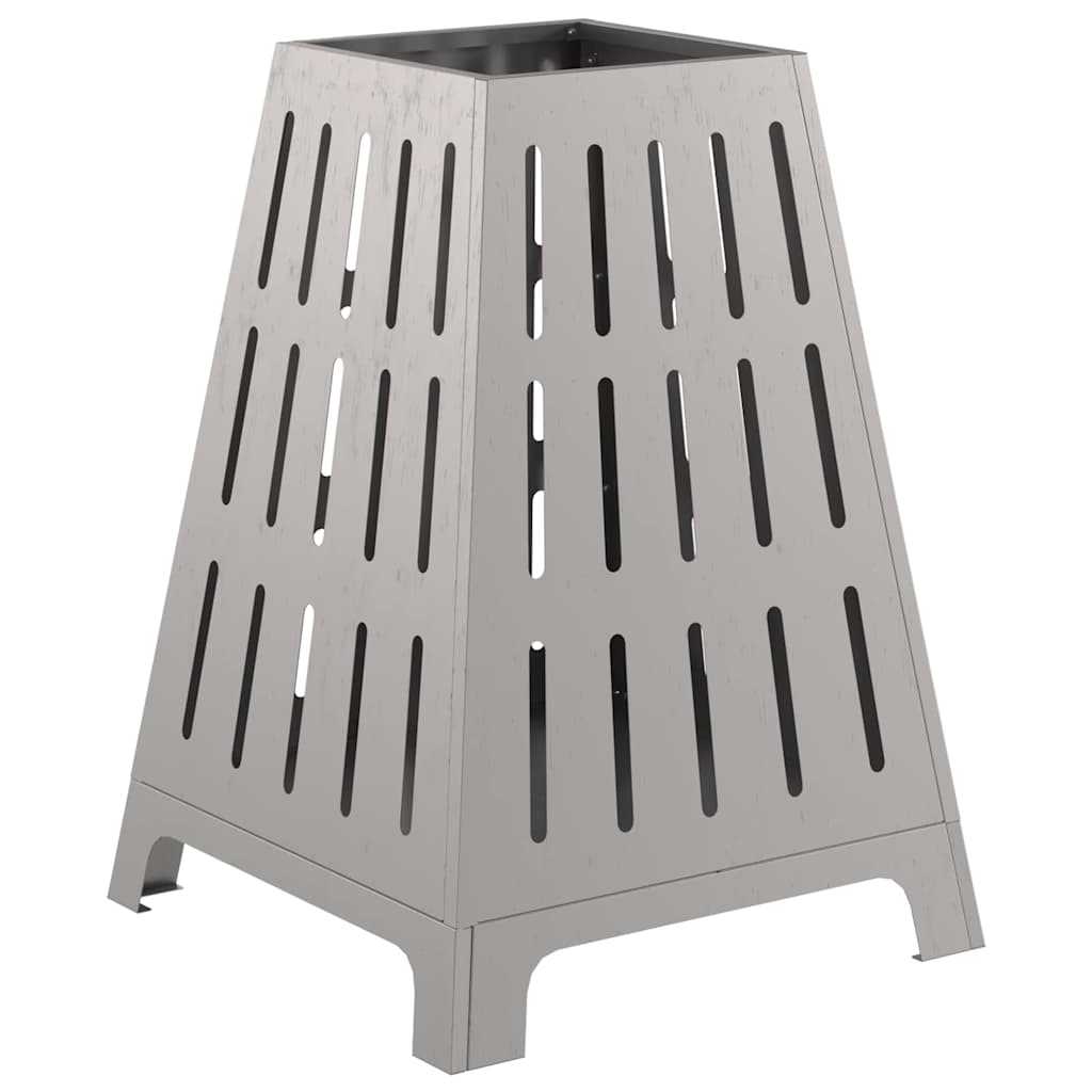 Feuerstelle Schwarz 50 x 50 x 70 cm Stahl