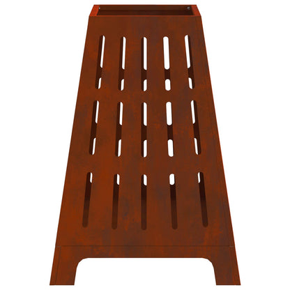 Feuerstelle Schwarz 50 x 50 x 70 cm Stahl