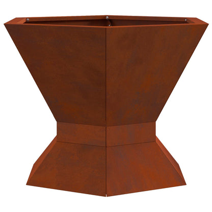 Feuerstelle Schwarz 50 x 50 x 40 cm Stahl