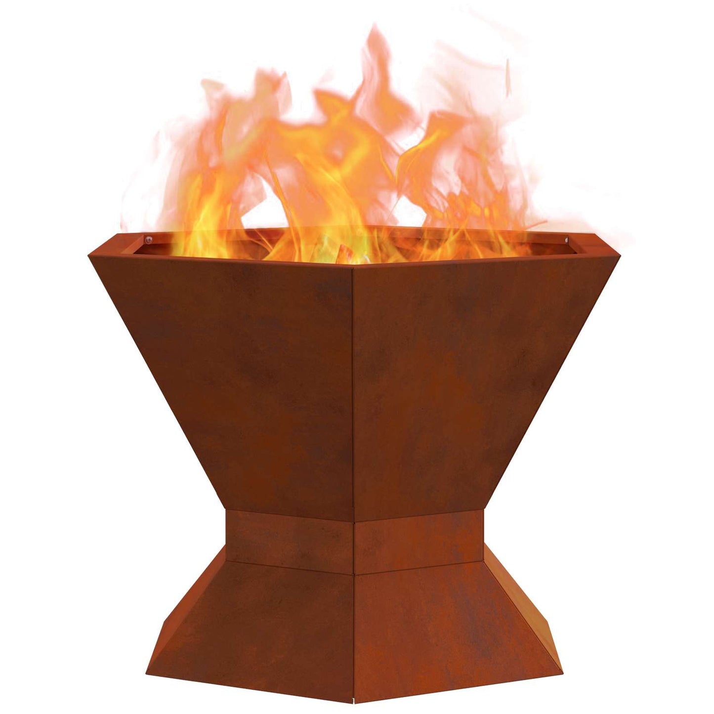 Feuerstelle Schwarz 50 x 50 x 40 cm Stahl