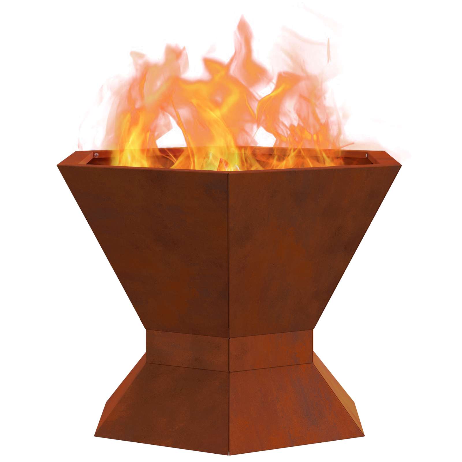 Feuerstelle Schwarz 50 x 50 x 40 cm Stahl