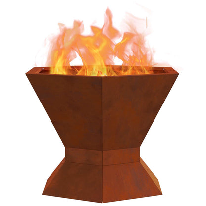 Feuerstelle Schwarz 50 x 50 x 40 cm Stahl
