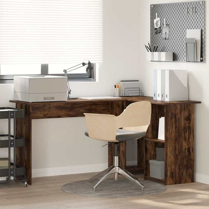 Schreibtisch Graues Sonoma 142 X 102 X 73 Cm Holzwerkstoff