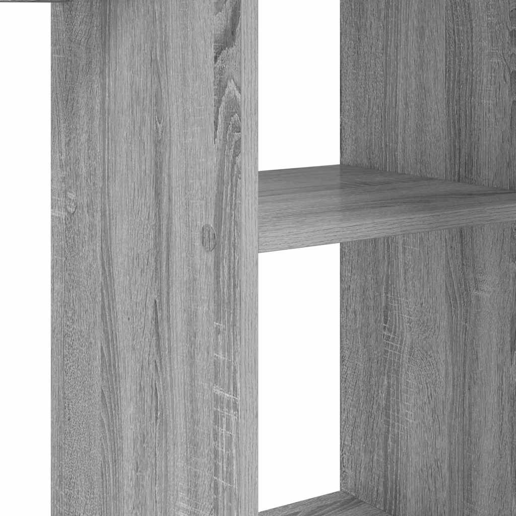 Schreibtisch Graues Sonoma 142 X 102 X 73 Cm Holzwerkstoff