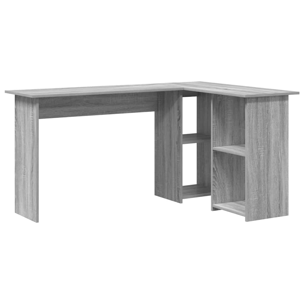 Schreibtisch Graues Sonoma 142 X 102 X 73 Cm Holzwerkstoff