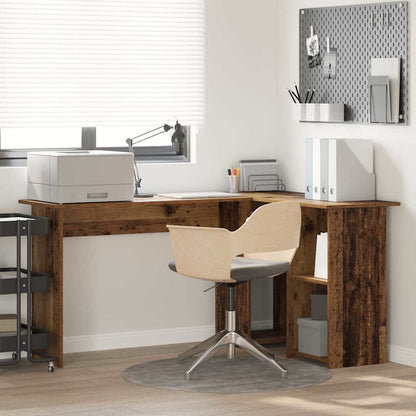 Schreibtisch Graues Sonoma 142 X 102 X 73 Cm Holzwerkstoff
