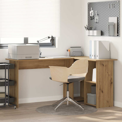 Schreibtisch Graues Sonoma 142 X 102 X 73 Cm Holzwerkstoff