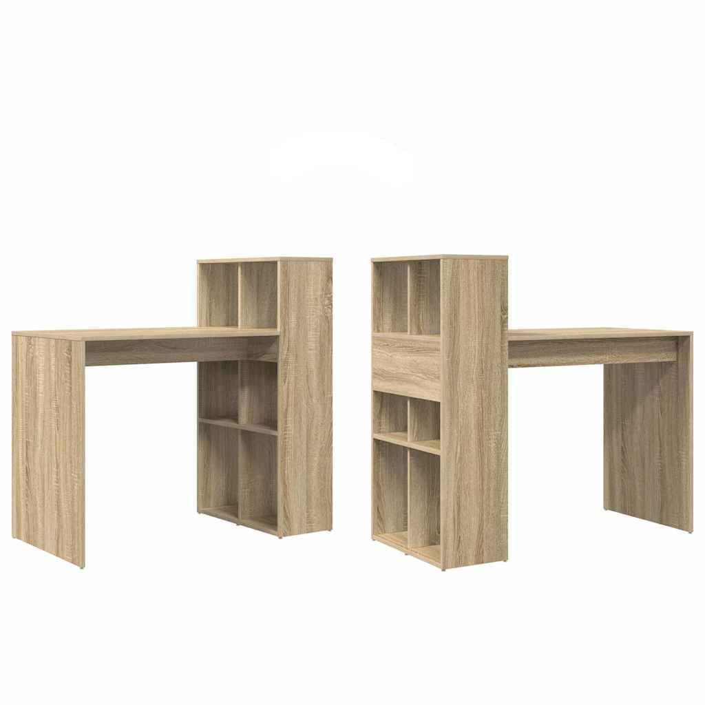 Tisch mit Regal Sonoma Eiche 108 x 55 x 103,5 cm Holzwerkstoff