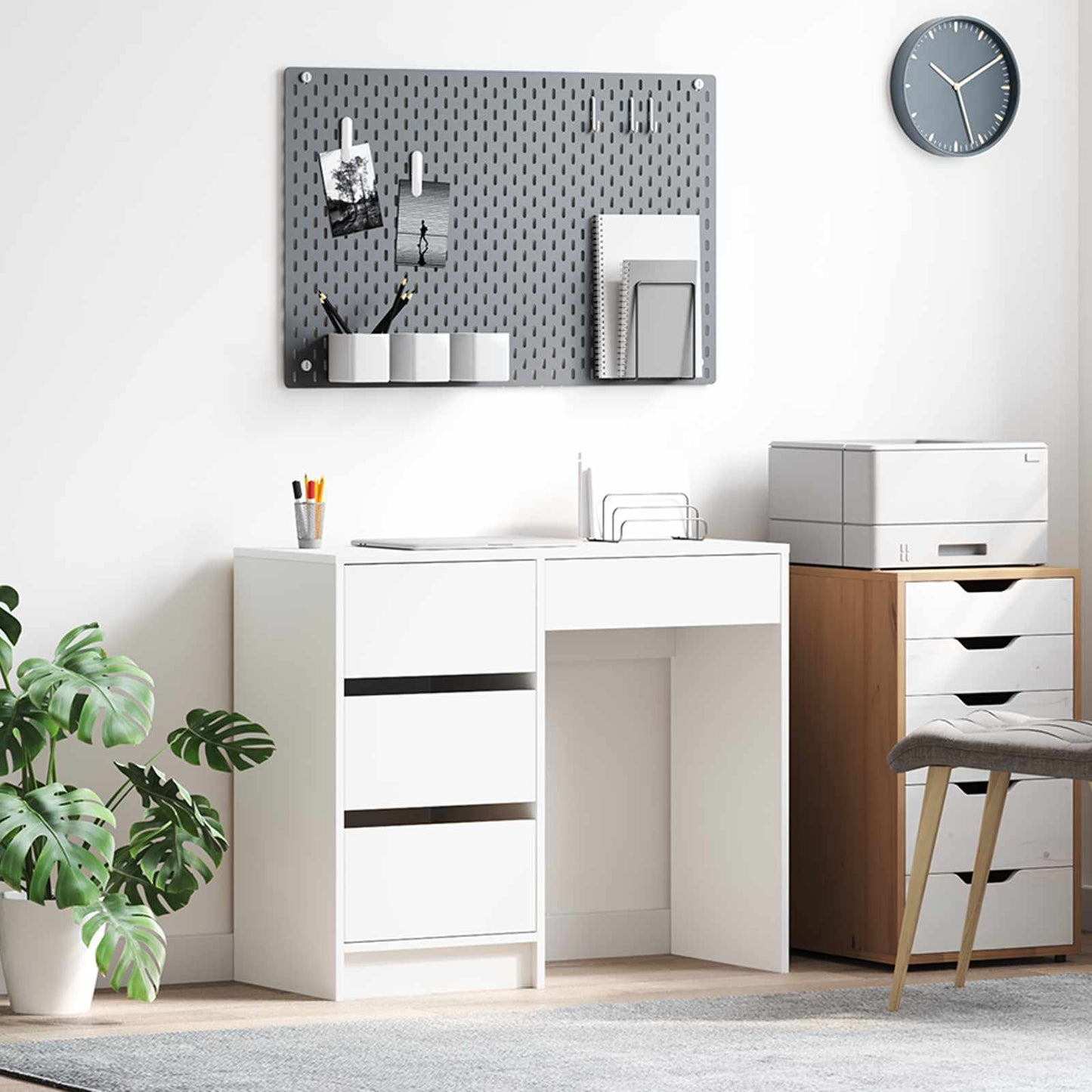 Schreibtisch Graues Sonoma 90 X 37,5 X 75 Cm Holzwerkstoff