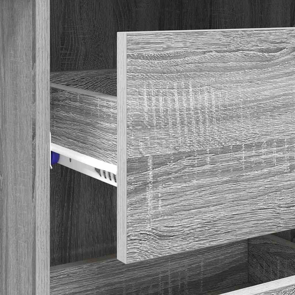 Schreibtisch Graues Sonoma 90 X 37,5 X 75 Cm Holzwerkstoff