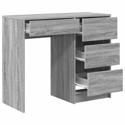 Schreibtisch Graues Sonoma 90 X 37,5 X 75 Cm Holzwerkstoff