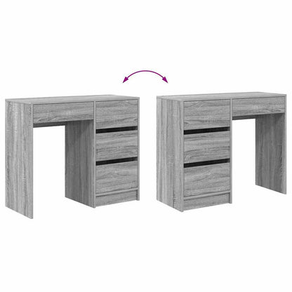Schreibtisch Graues Sonoma 90 X 37,5 X 75 Cm Holzwerkstoff