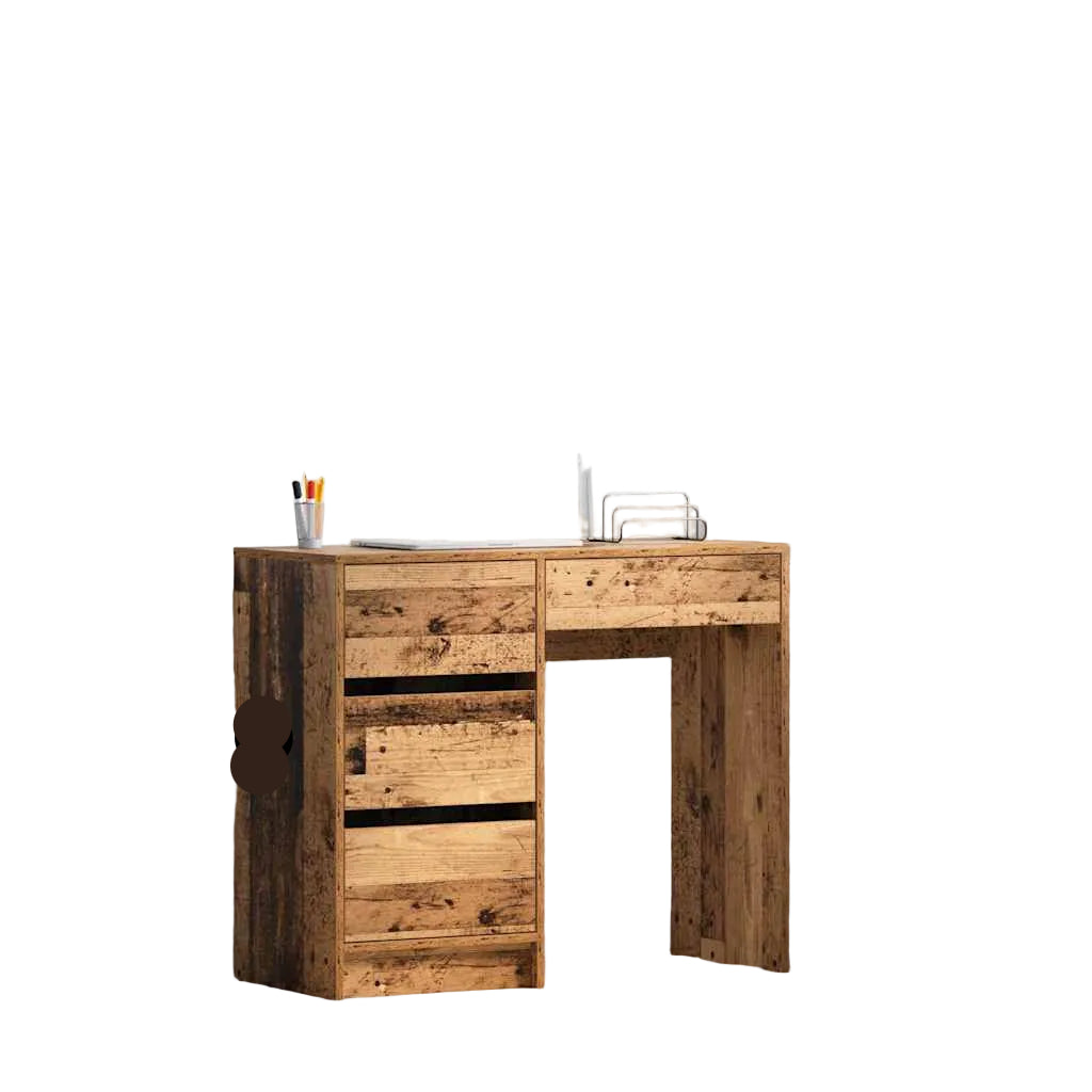 Schreibtisch Graues Sonoma 90 X 37,5 X 75 Cm Holzwerkstoff