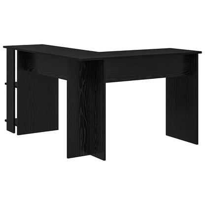 Eckschreibtisch mit Stauraum mit Regal Weiß 140 x 113,5 x 75 cm